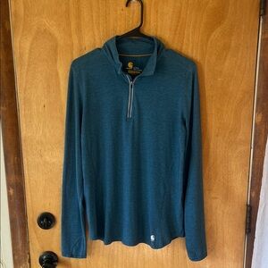 Carhartt Force Women’s Blue Long Sleeve Quarter-Zip Shirt